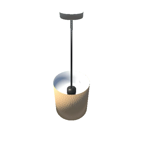 Hanging Light-001 - Cylinder Shade Leather